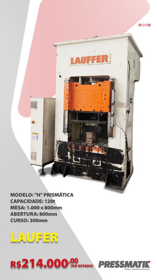 Prensa Prismática 120t LAUFFER